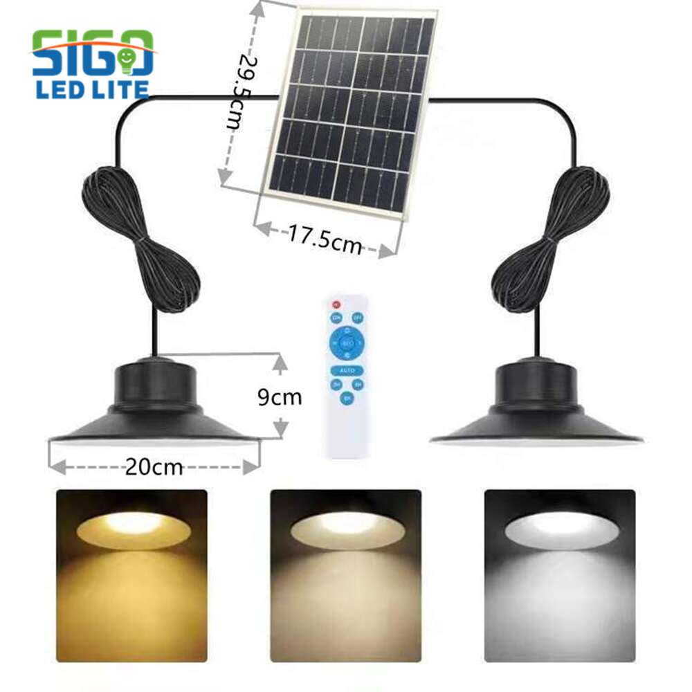 Luces colgantes con energía solar Lámpara colgante para exteriores impermeable al por mayor