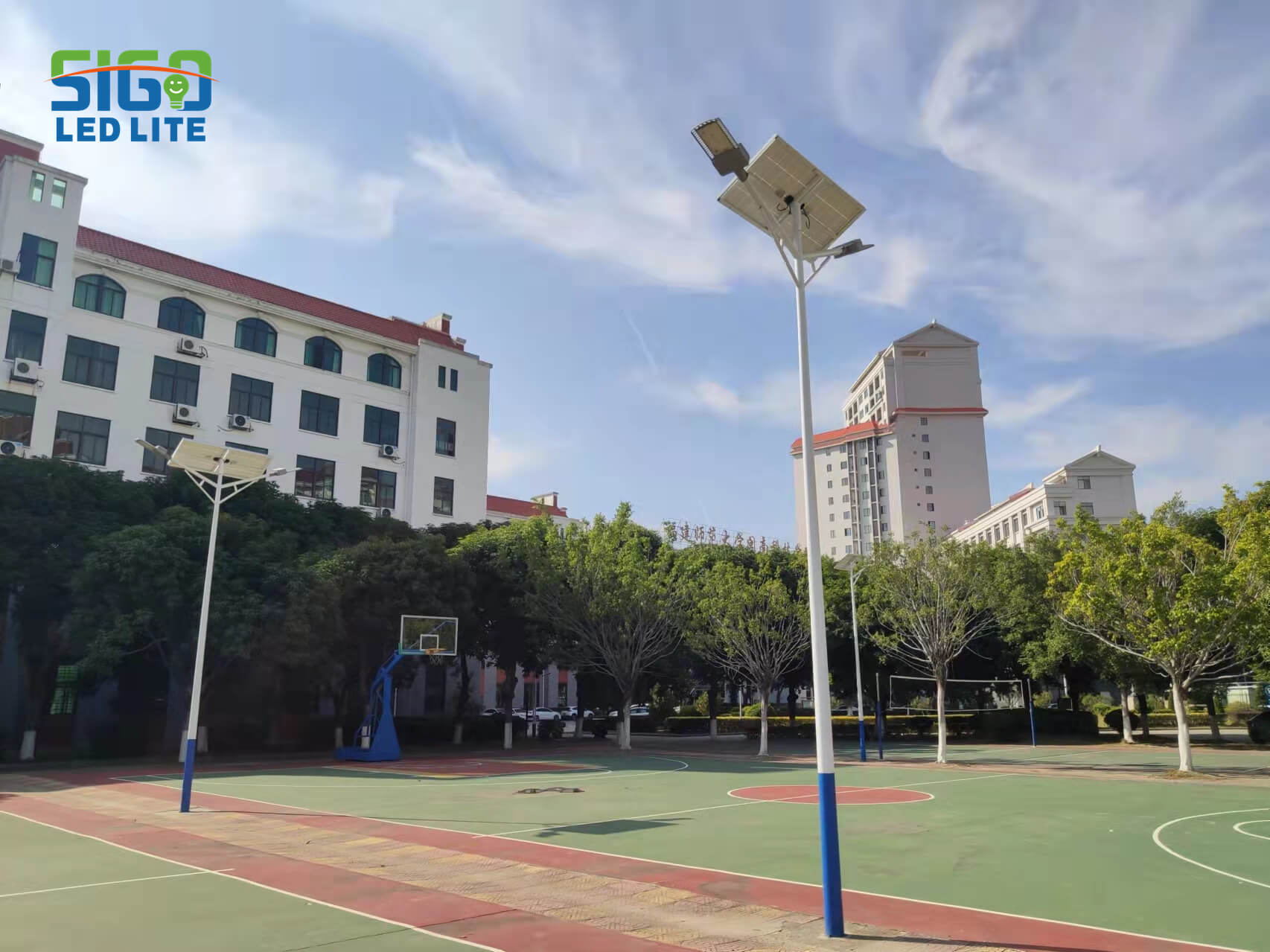 Farola LED solar de 120W