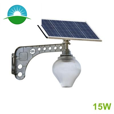 7-15W todo en dos farolas solares con forma de fruta
