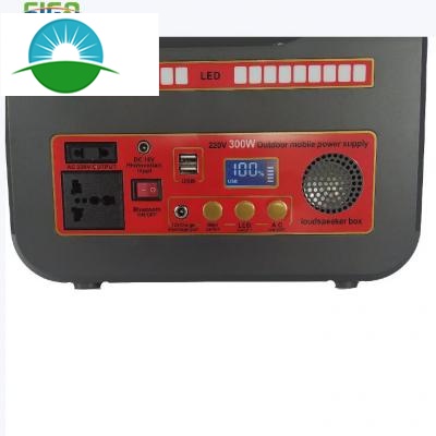 Estación de energía portátil 300W para uso doméstico Camping RV Travel