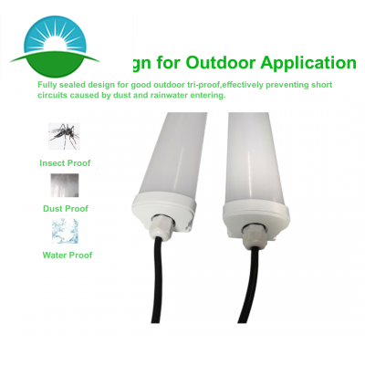 Sistema de luz lineal LED con energía solar
        